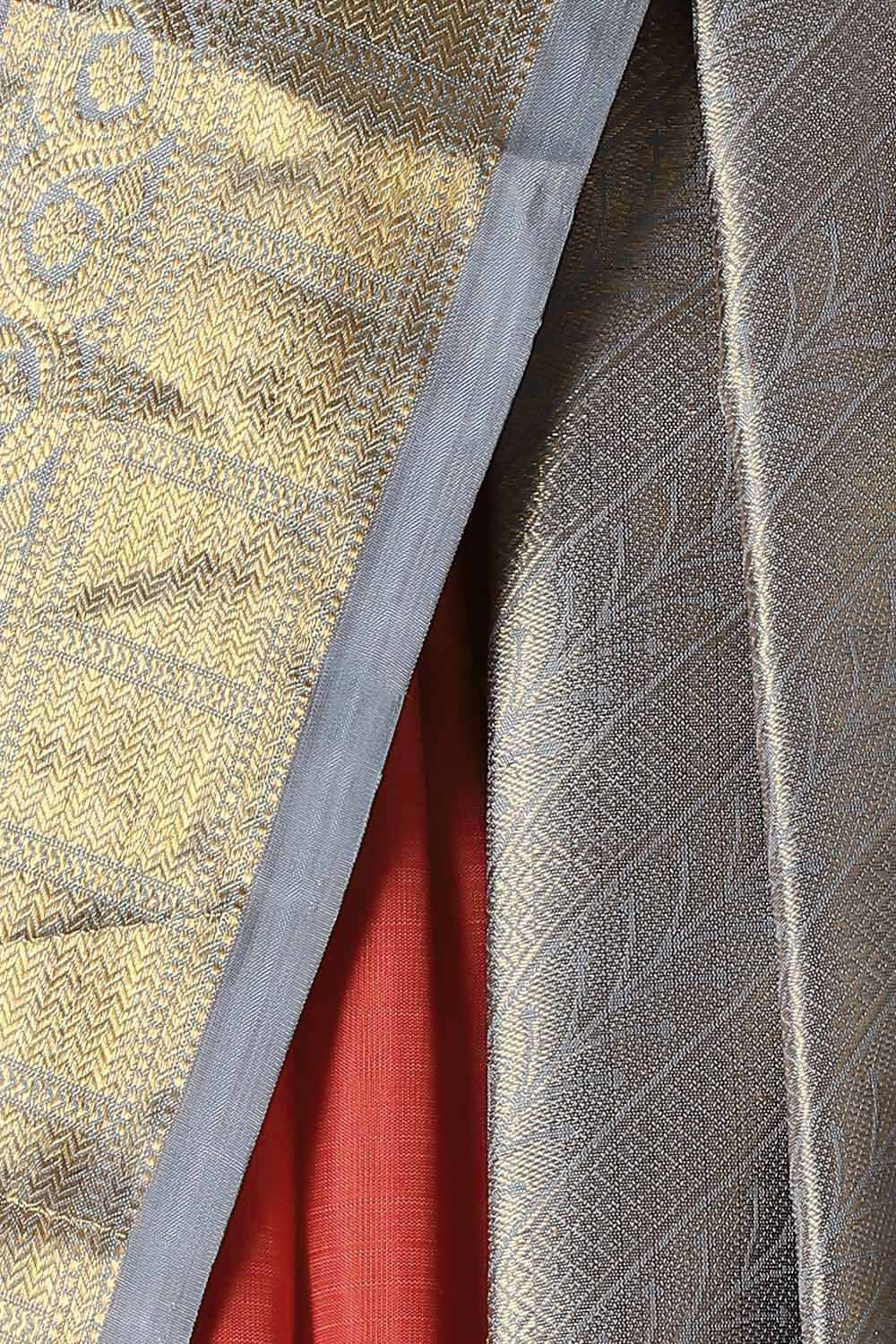 Red Pure Silk Kanjivaram Saree image number null