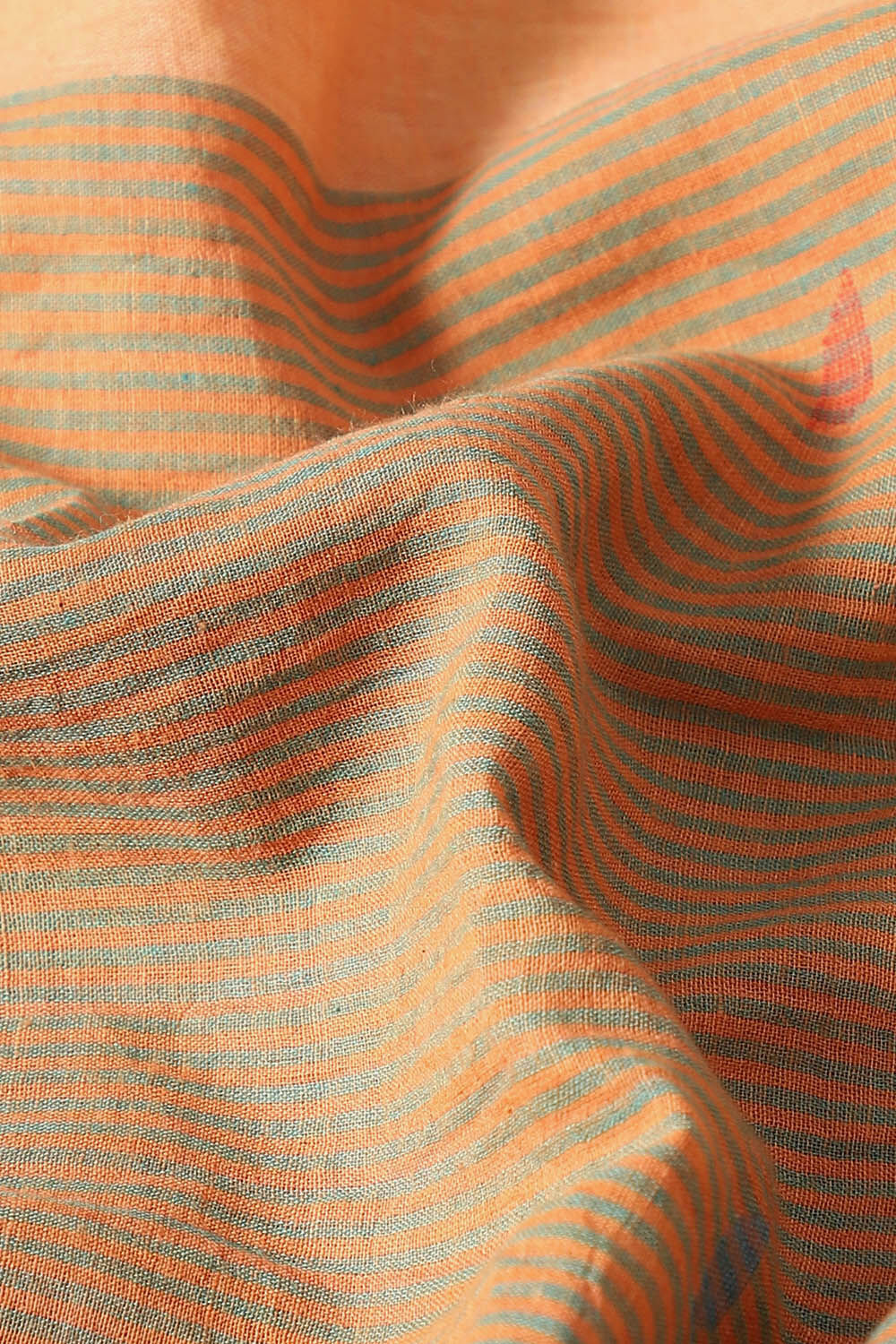 Light Orange Pure Cotton Jamdani Saree image number null