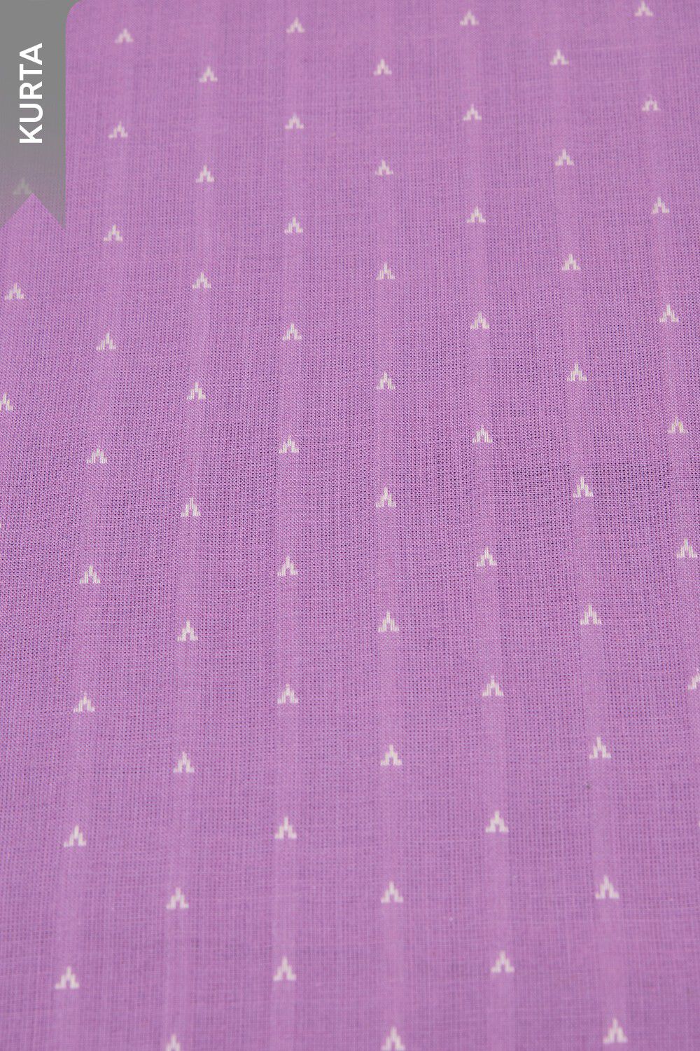 Light Violet Woven Pure Cotton Unstitched Suit Set image number null