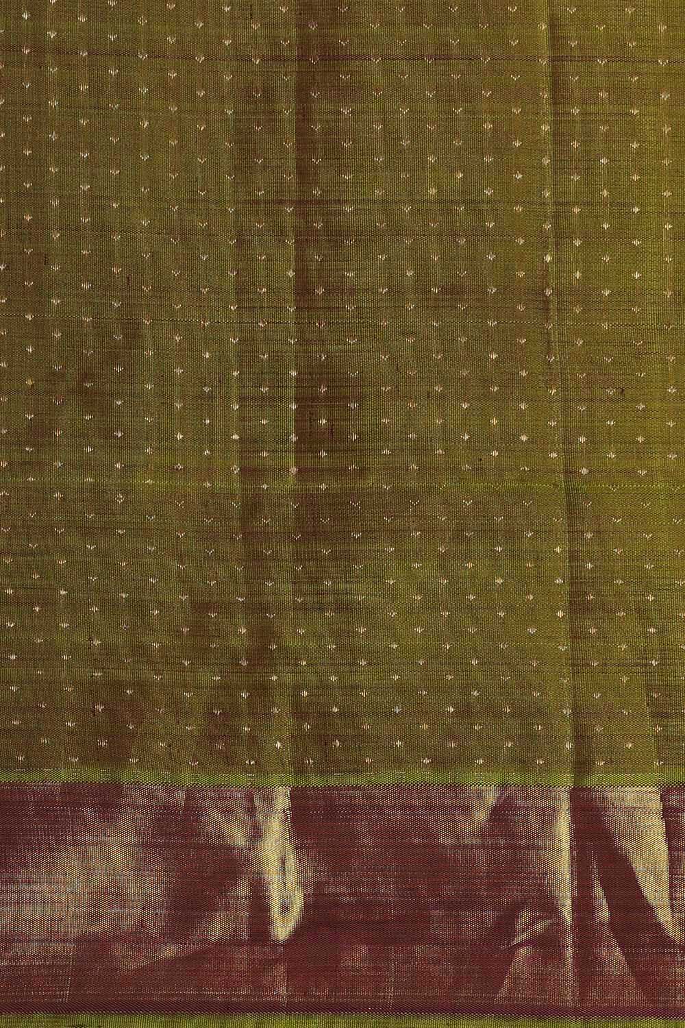 Brown Pure Silk Kanjivaram Saree image number null