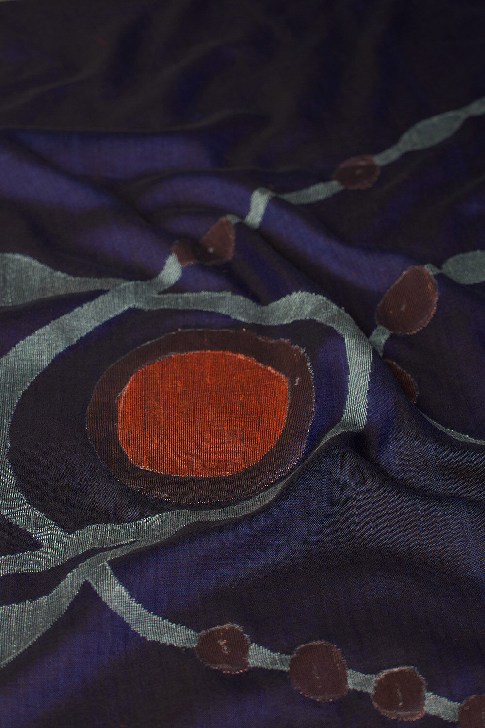 Blue Bengal Pure Cotton Jamdani Saree image number null