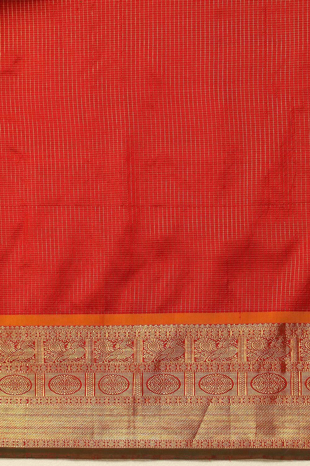 Blue Woven Pure Silk Kanjivaram Saree image number null
