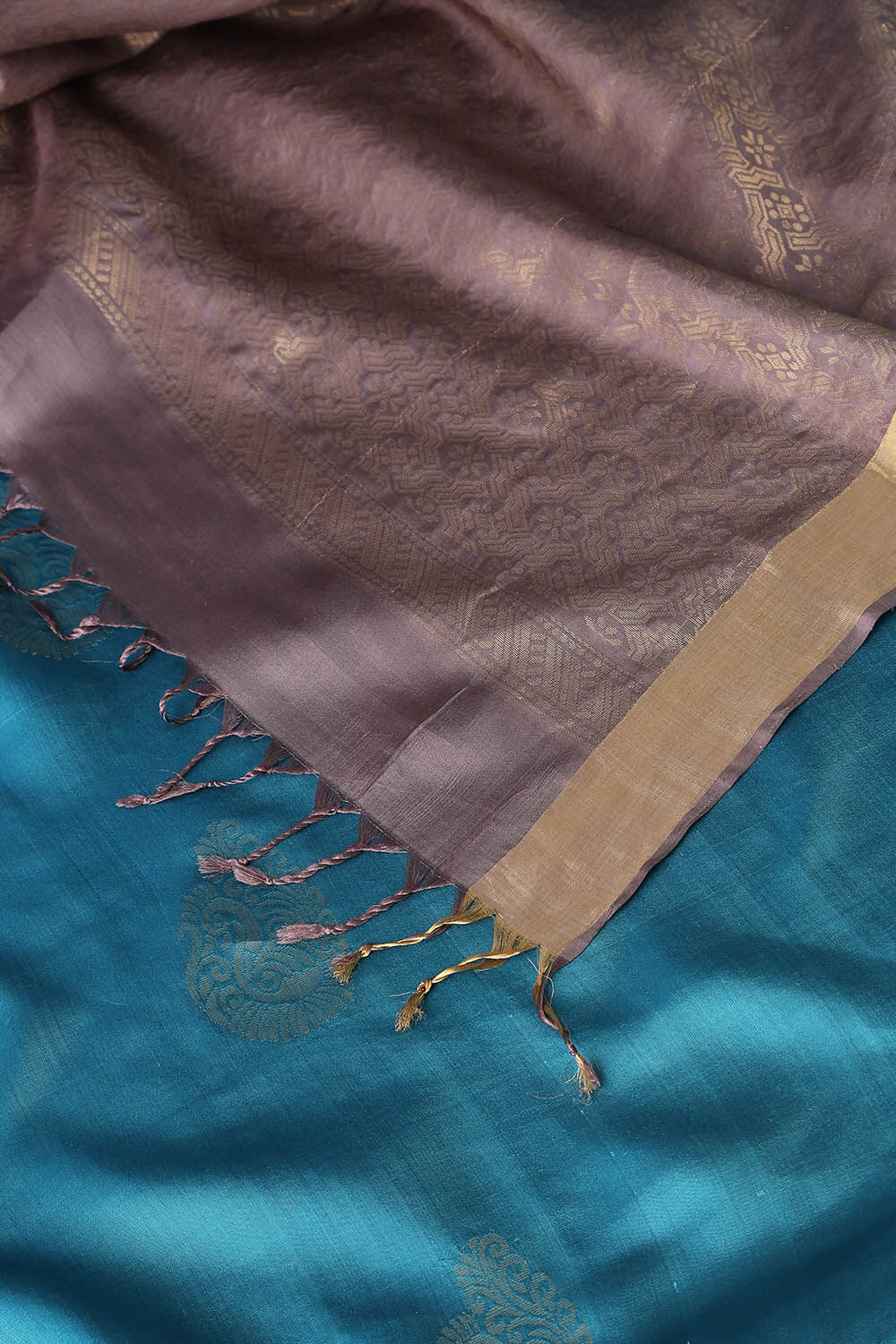 Light Blue Pure Silk South Saree image number null