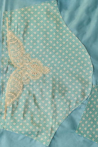 Blue Viscose Tissue Embroidered Saree thumbnail image number null