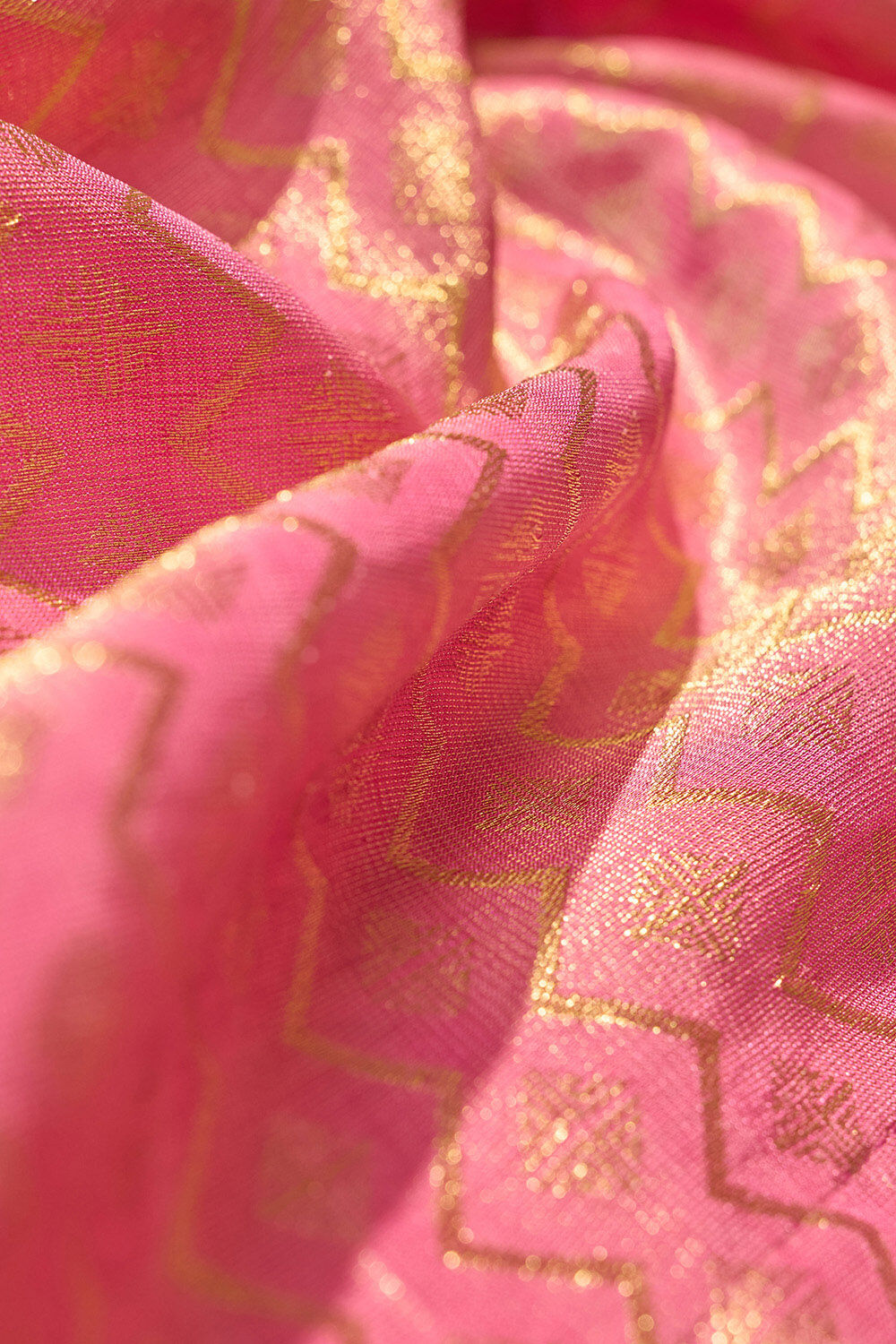 Pink Woven Pure Viscose Saree image number null