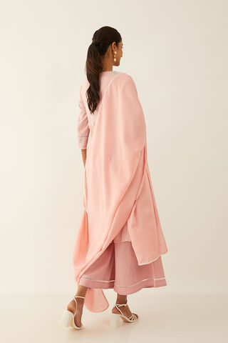 Light Pink Viscose Embroidered Kurta Set thumbnail image number null