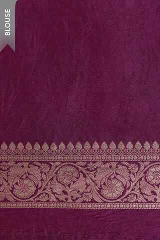 Purple Woven Design Viscose Saree thumbnail image number null