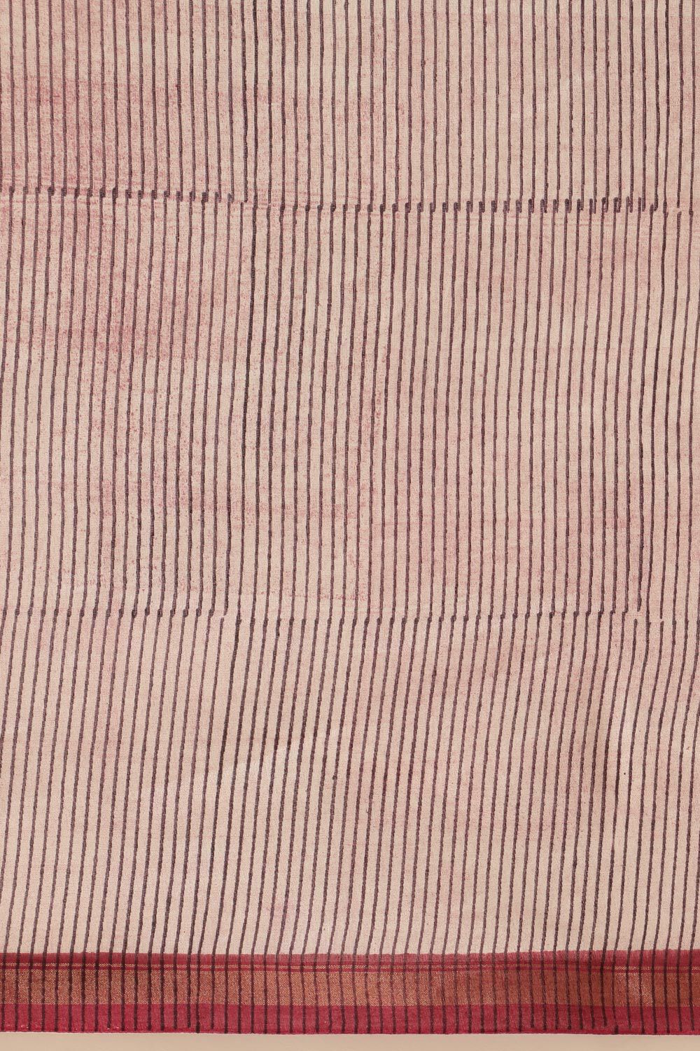 Light Violet Pure Silk Cotton Block Printed Saree image number null