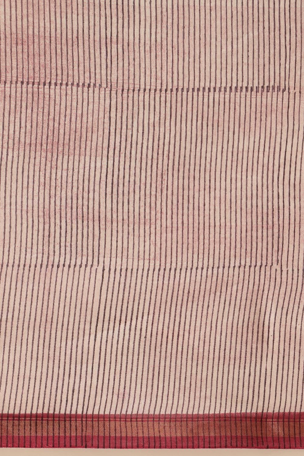 Light Violet Pure Silk Cotton Block Printed Saree image number null