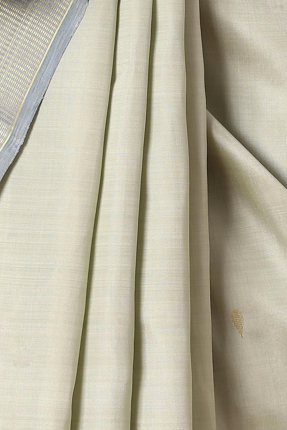 Grey Pure Silk Kanjivaram Saree image number null