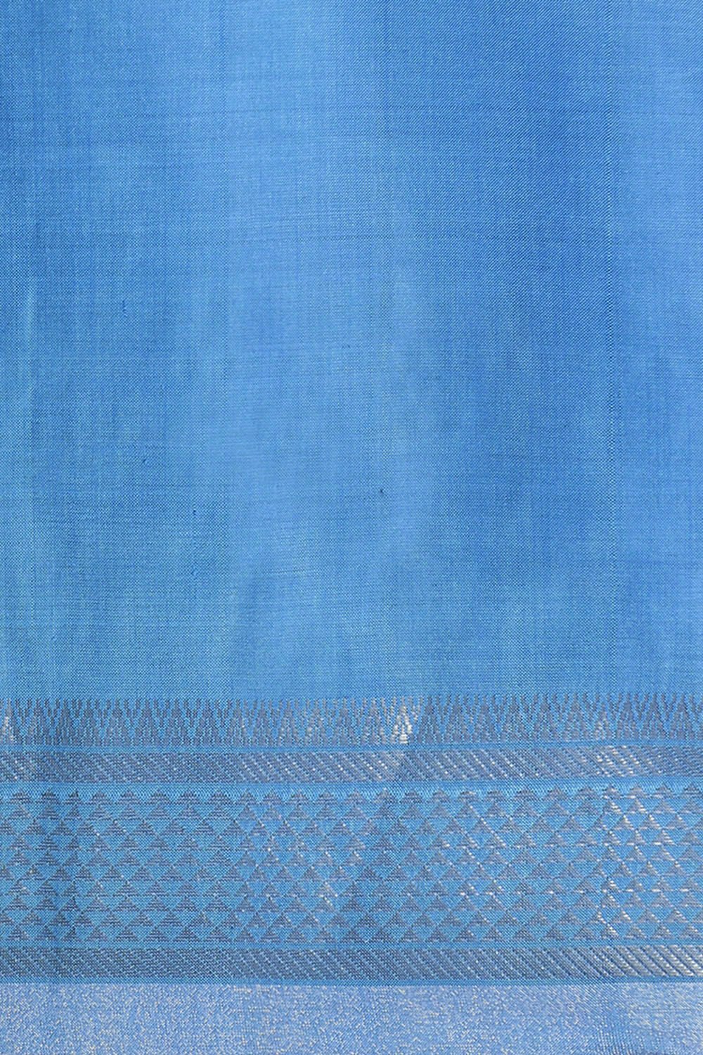 Blue Pure Silk Woven Saree image number null