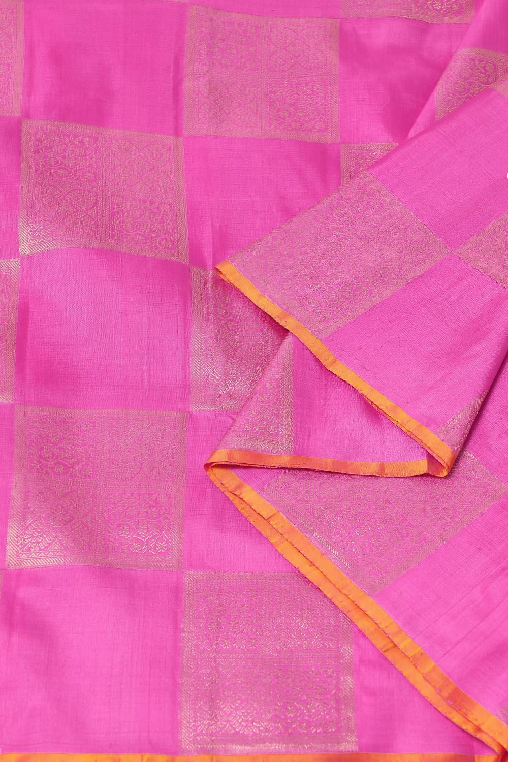 Pink Pure Silk Kanjivaram Saree image number null