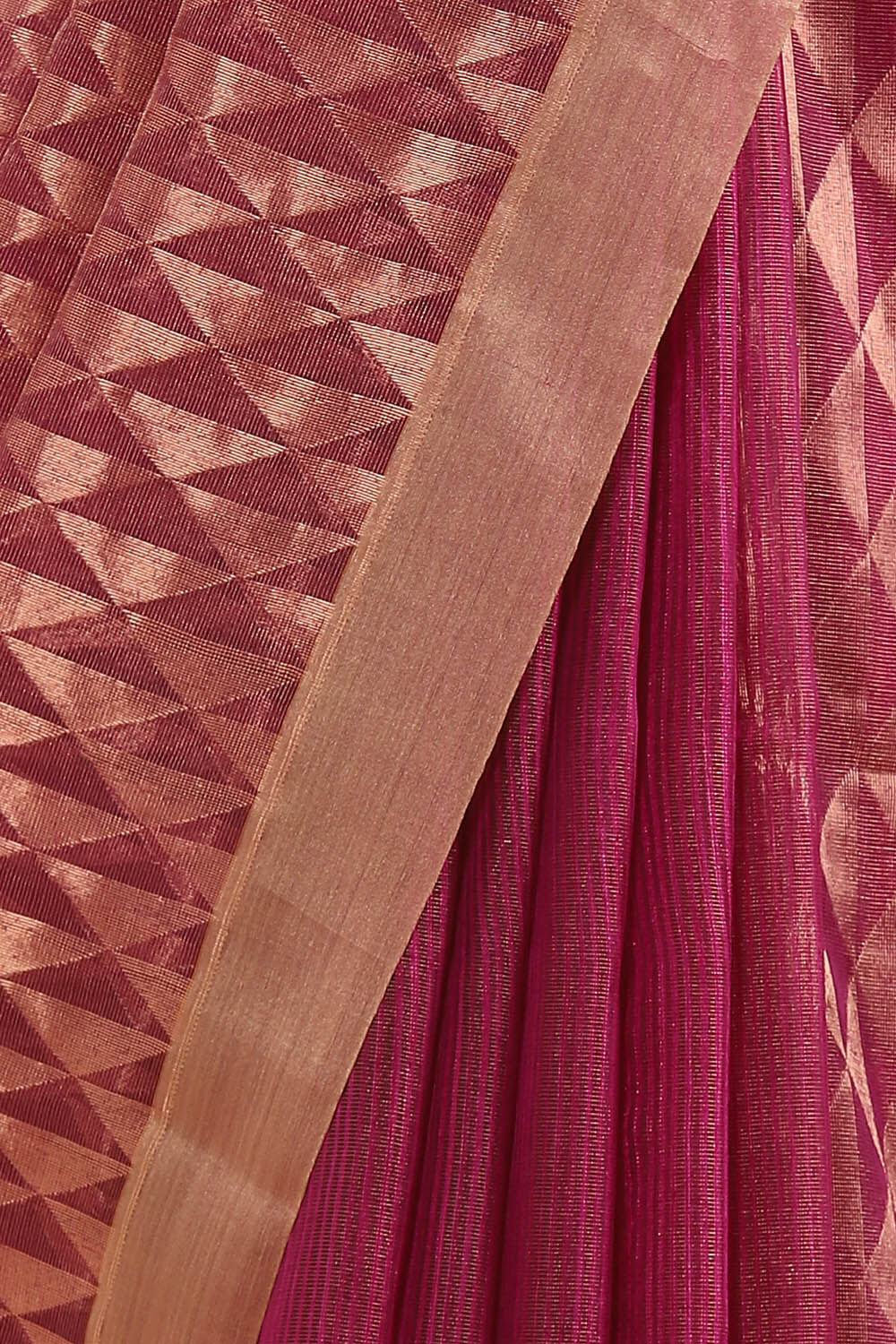 Violet Pure Silk Vanya Bengal Saree image number null