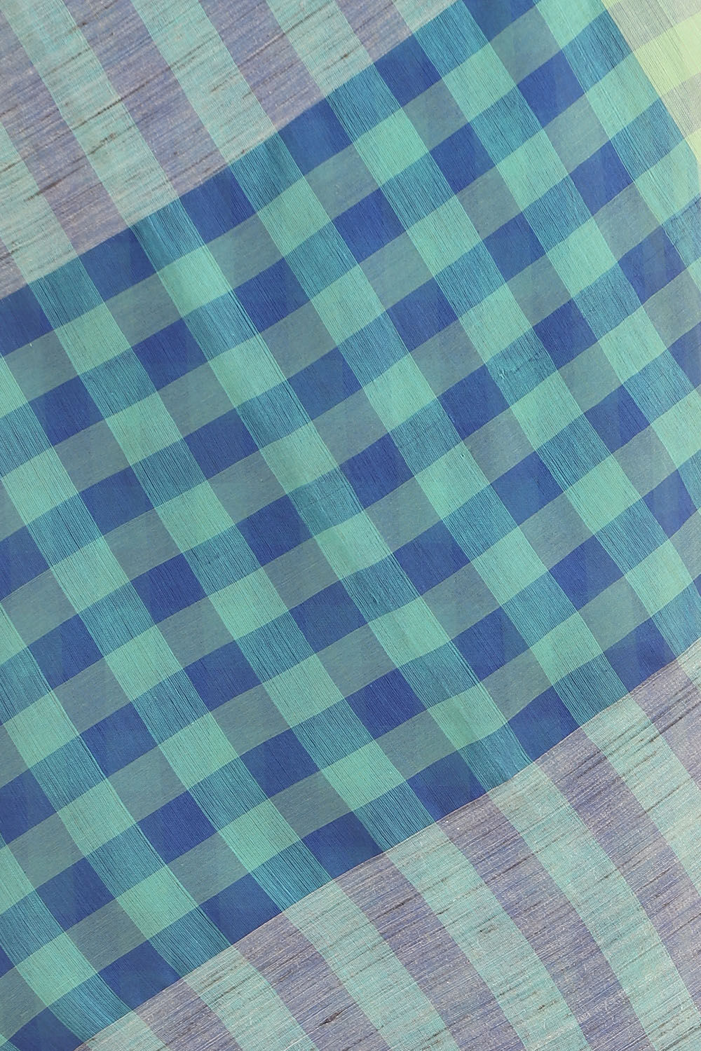 Light Blue Pure Cotton Bengal Saree image number null