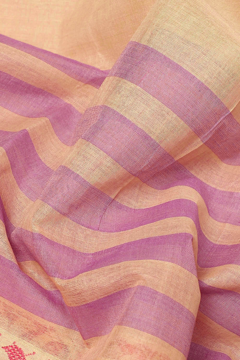 Multicolored Pure Cotton Bengal Saree image number null