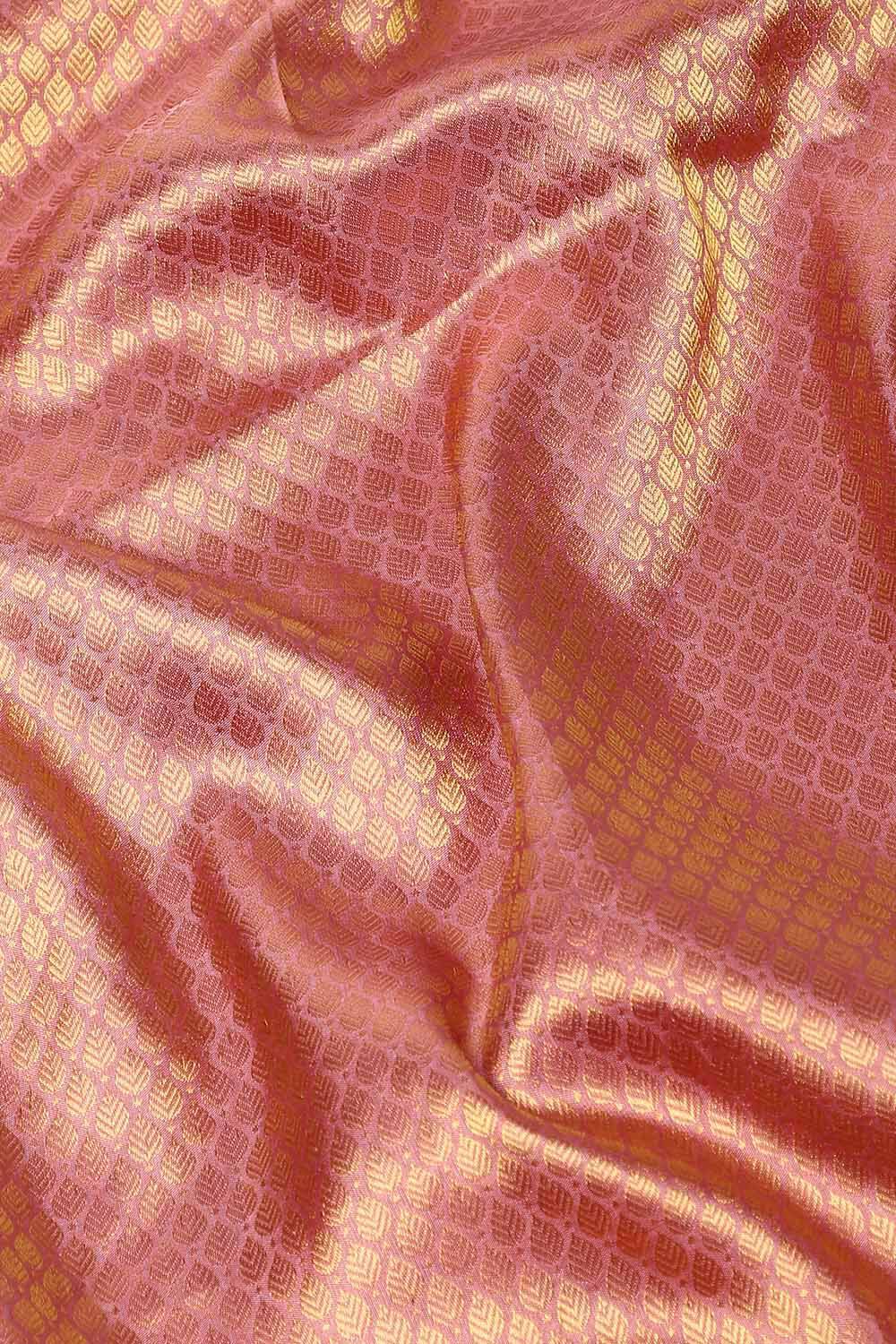 Light Pink Pure Silk Kanjivaram Saree image number null
