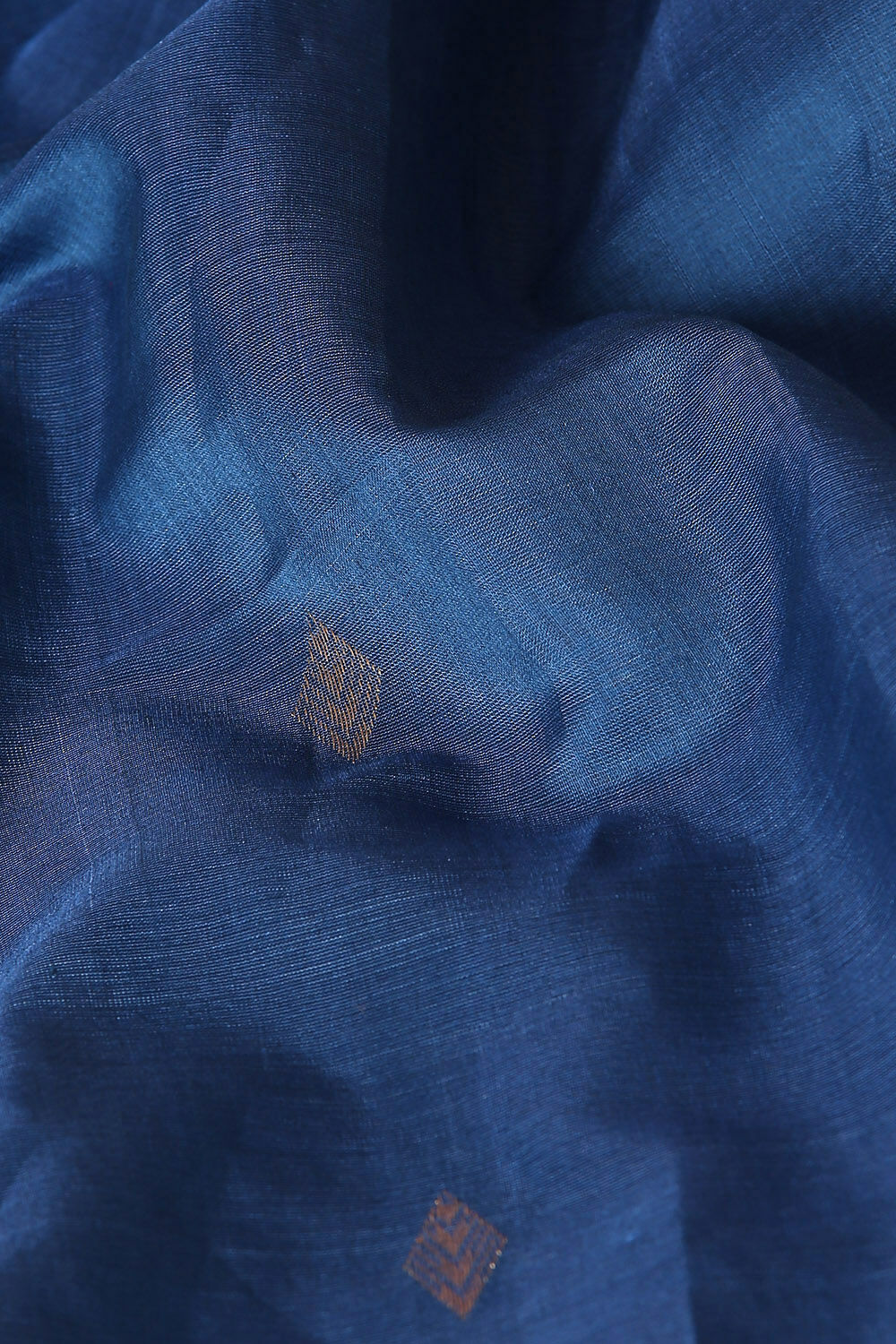 Dark Blue Pure Silk Cotton Maheswari Saree image number null