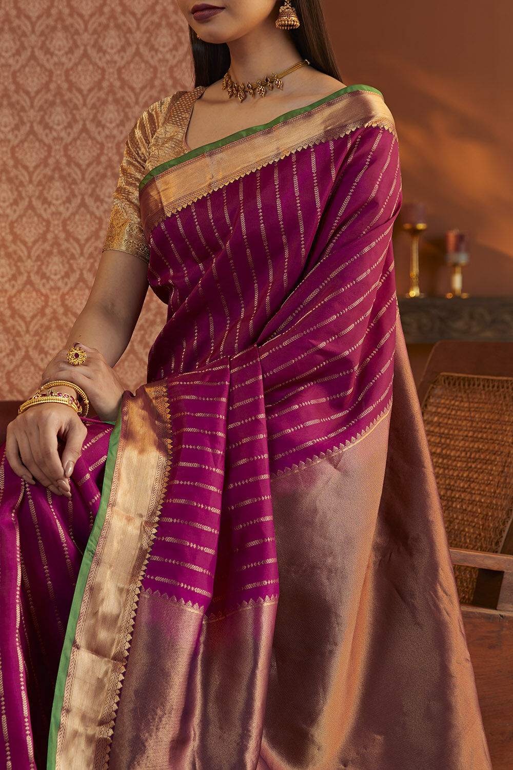 Light Pink Viscose Saree