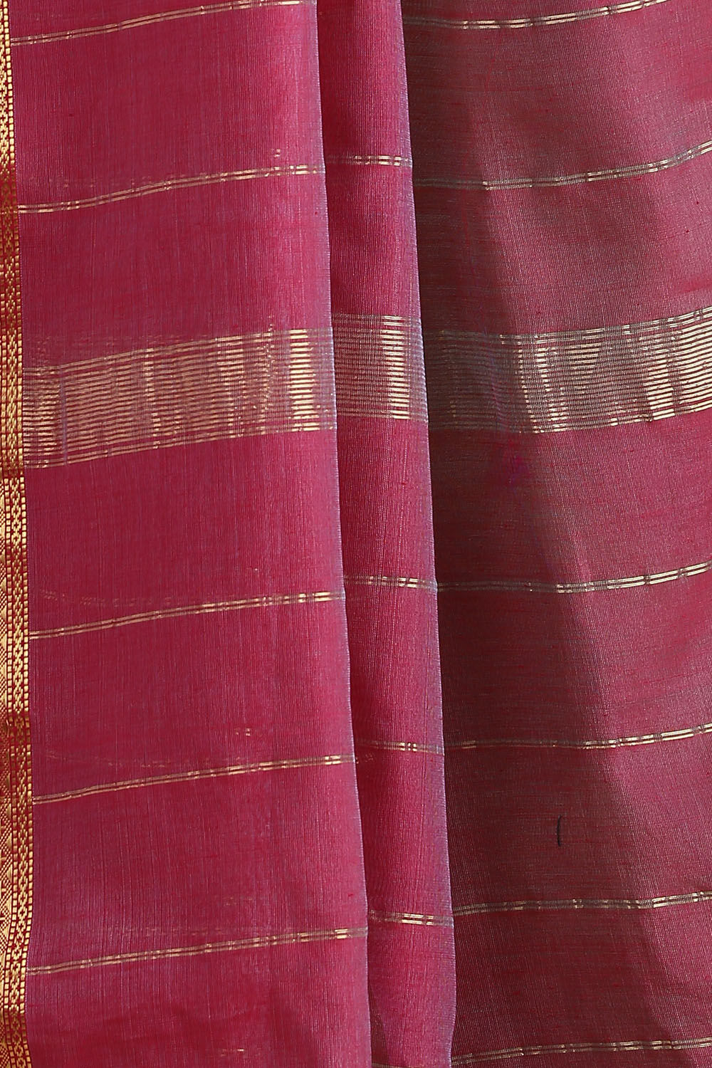 Green Pure Silk Cotton Maheswari Saree image number null