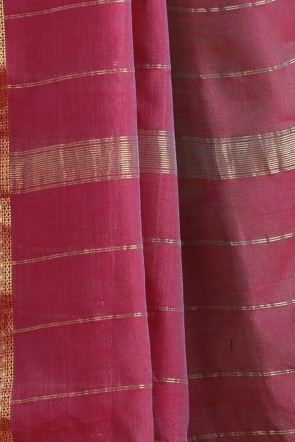 Green Pure Silk Cotton Maheswari Saree image number null