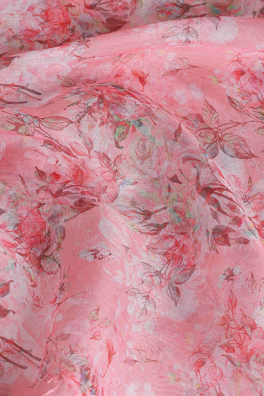 Pink Pure Embroidered Saree image number null