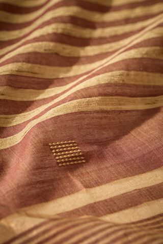 Brown Bhagalpur Woven Silk Viscose Saree thumbnail image number null