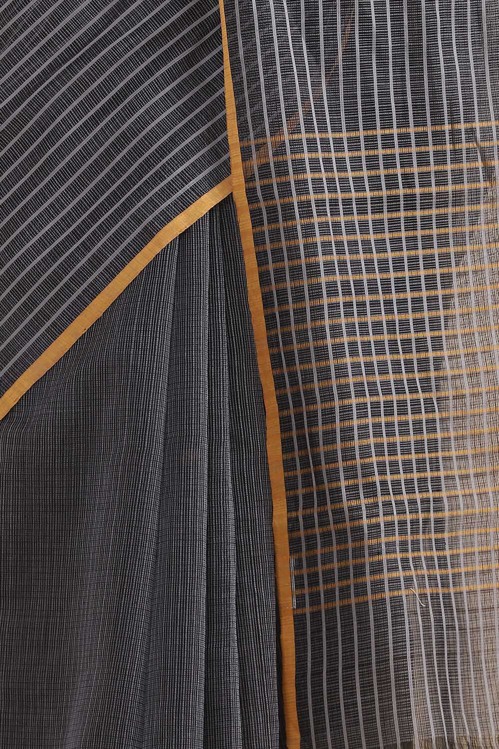 Grey Pure Silk Kota Saree image number null