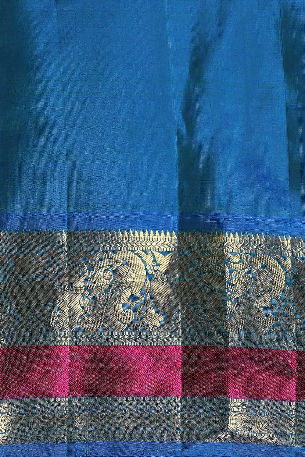 Orange Pure Silk Kanjivaram Saree image number null