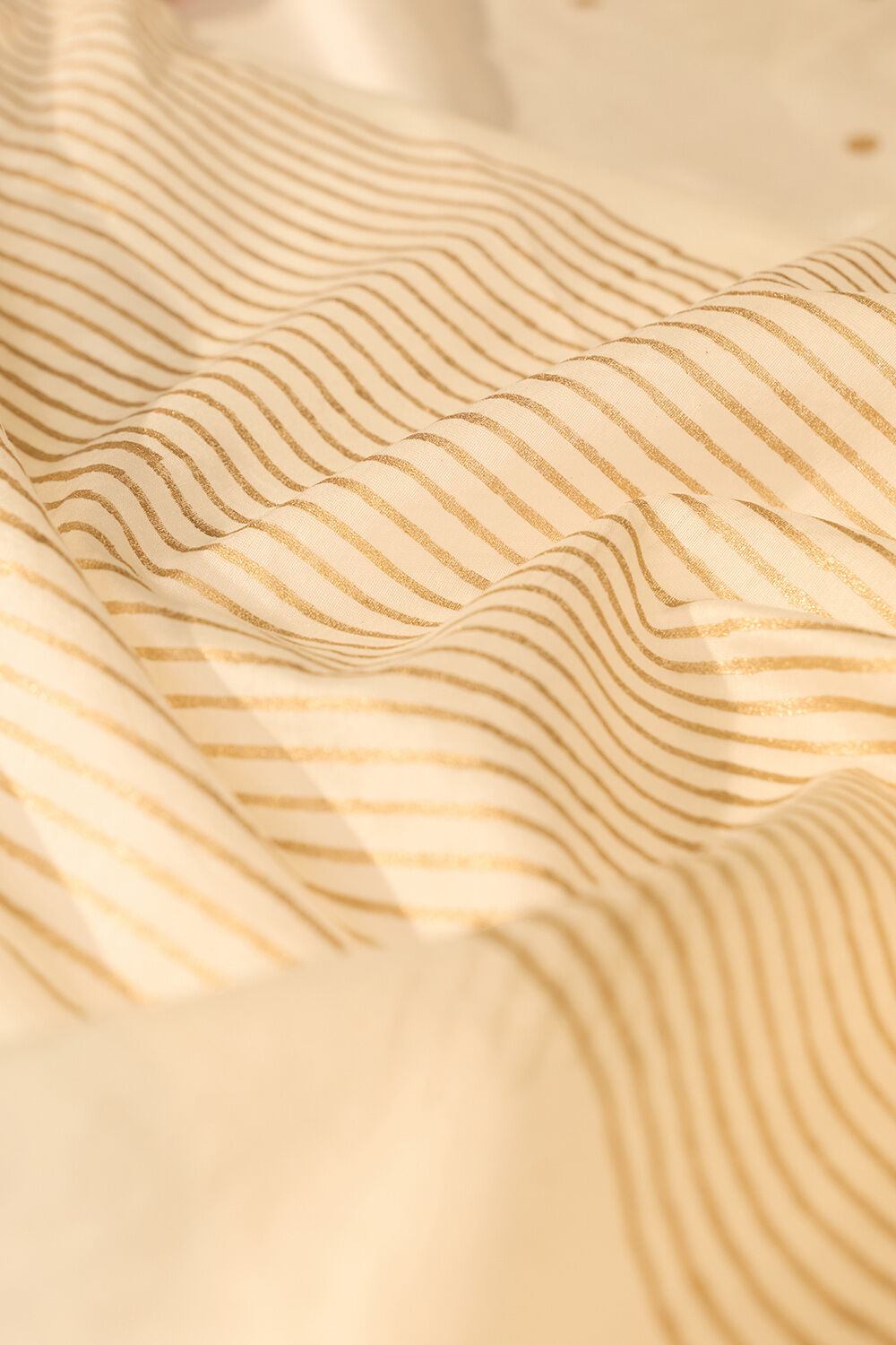 Off White Block Printed Pure Silk Cotton Saree image number null