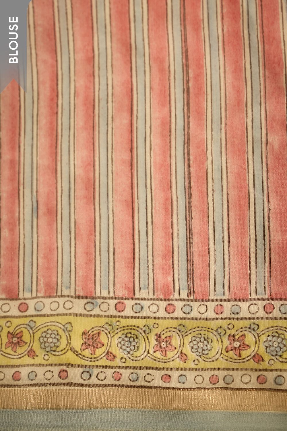 Blue Rajasthan Pure Silk Cotton Printed Sanganeri Saree image number null