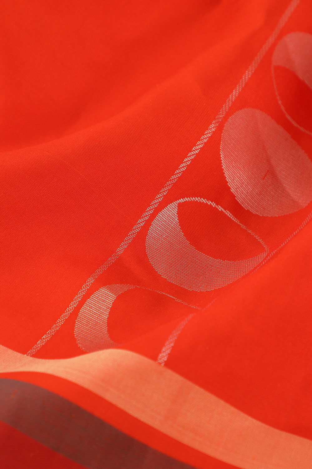 Orange Pure Silk Woven South Saree image number null