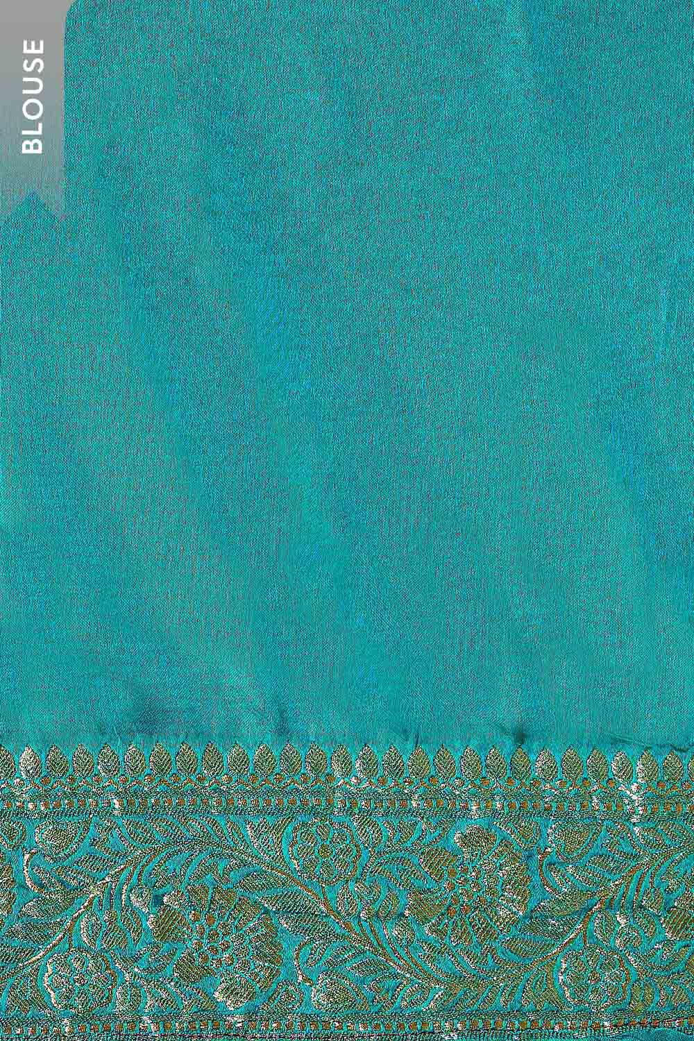 Green Woven Viscose Saree image number null