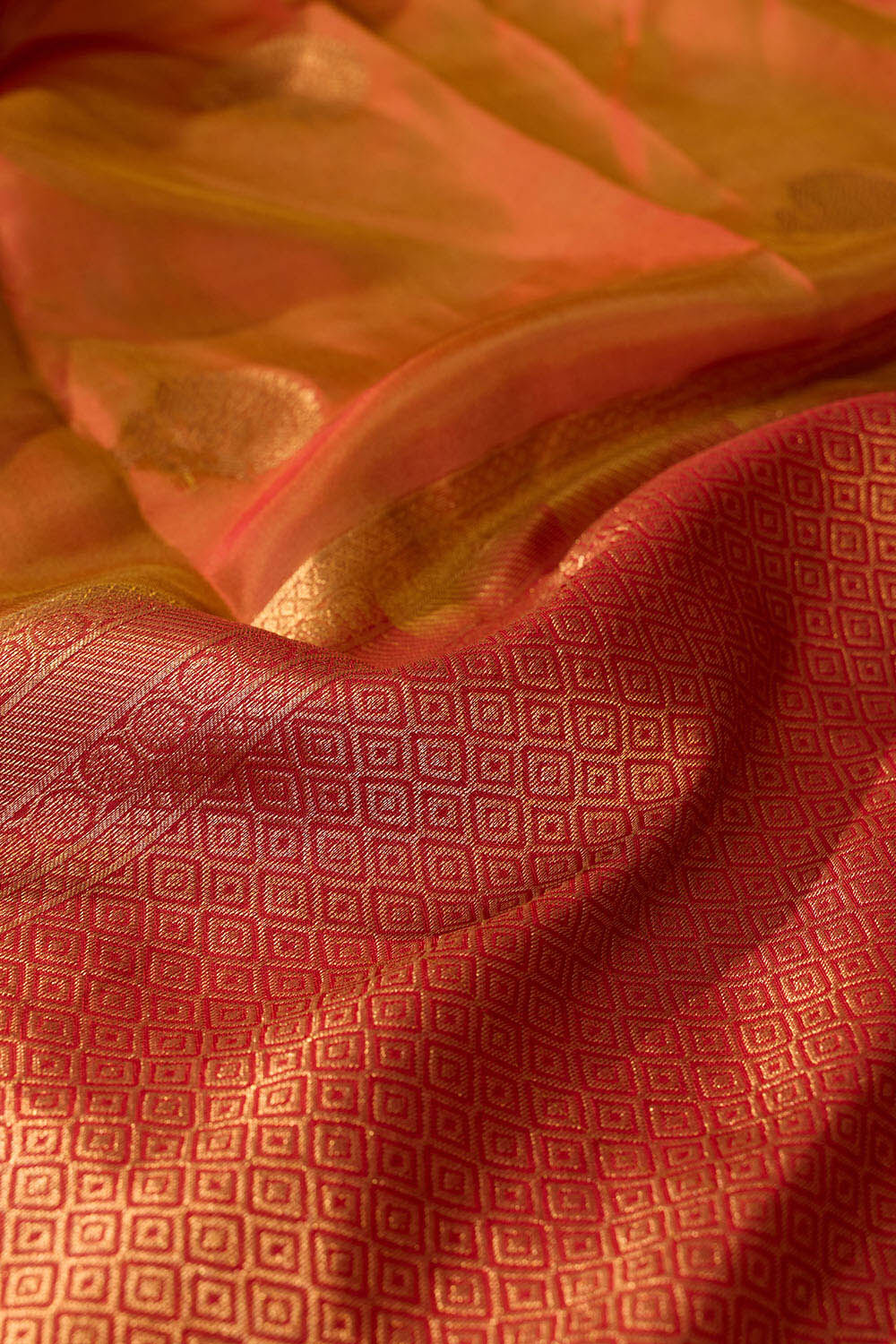 Brown Woven Apsara Silk Viscose Saree image number null