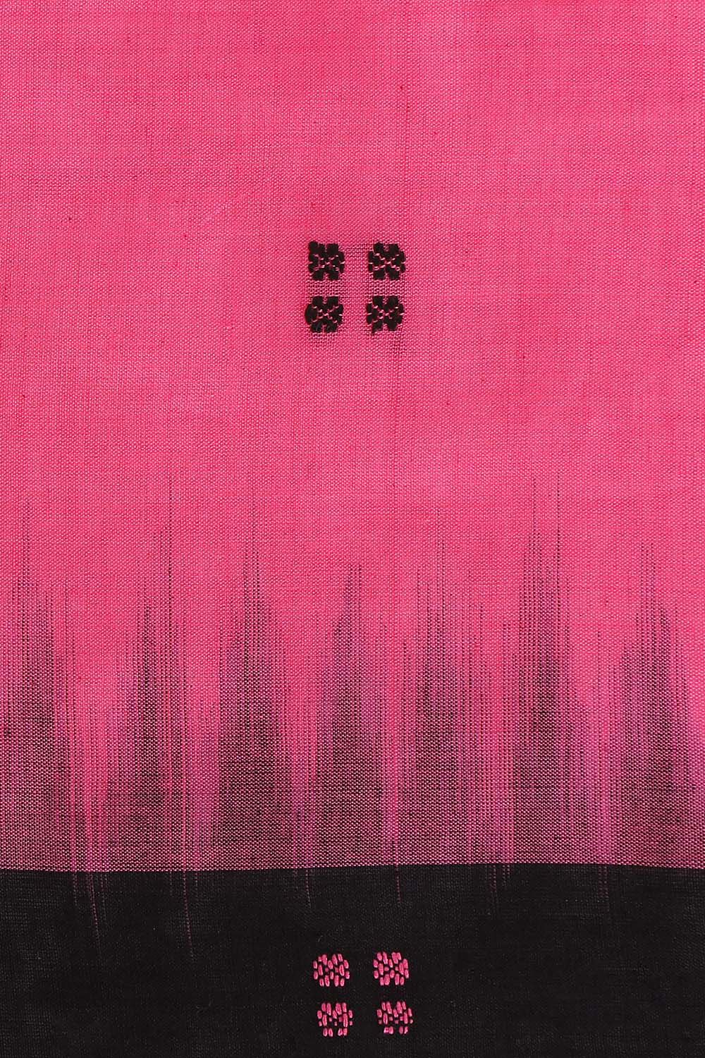 Pink Pure Cotton Odissa Ikat Saree image number null