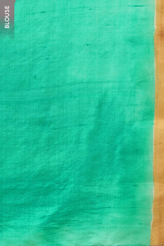 Light Blue Bengal Pure Silk Hand Painted Embroidered Saree thumbnail image number null