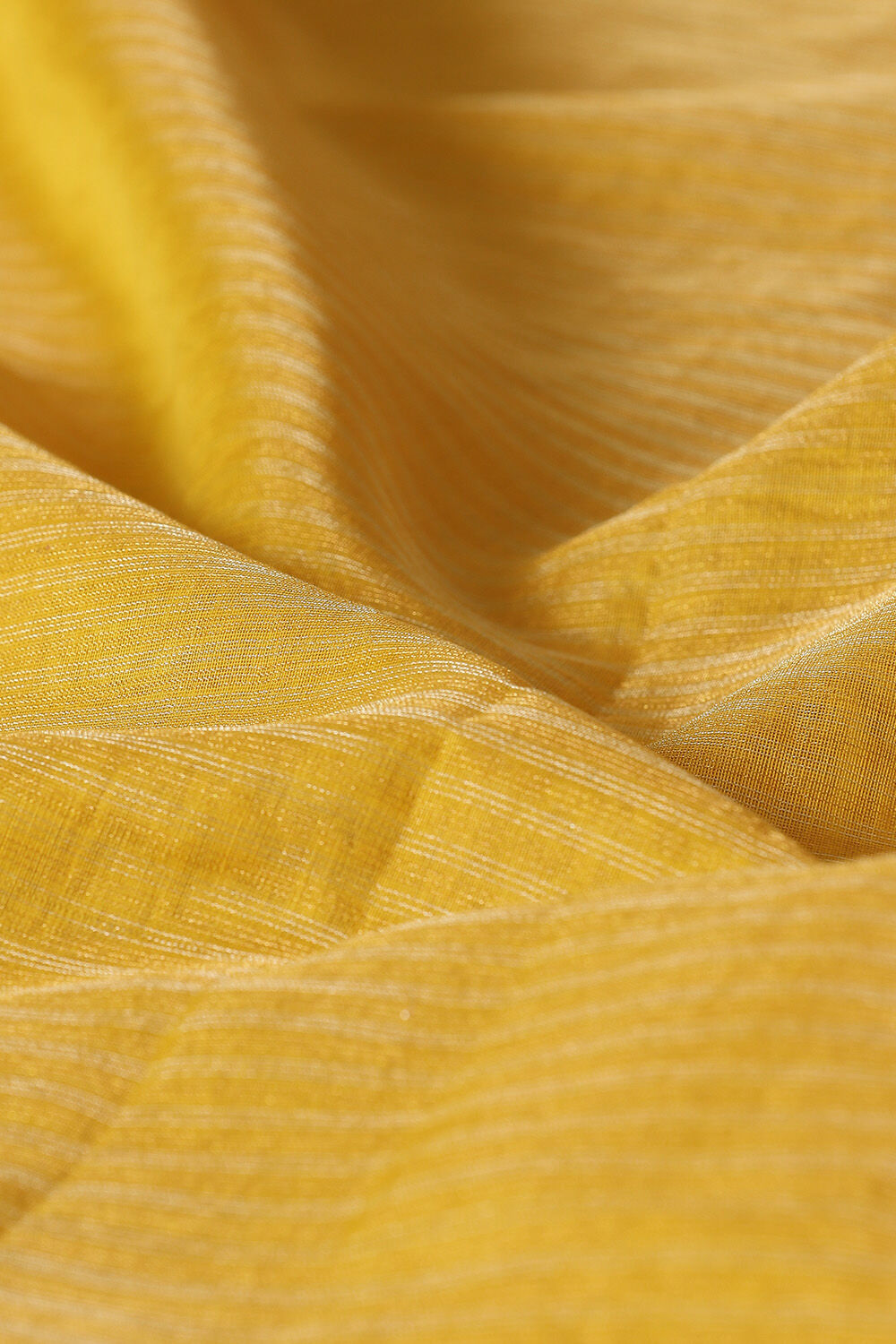 Yellow Pure Cotton Tissue Maheswari Saree image number null