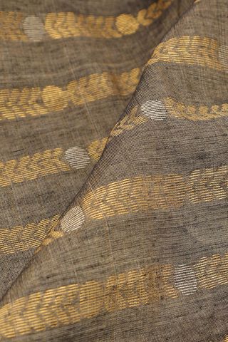 Brown Chattisgarh Pure Silk Tissue Woven Saree thumbnail image number null