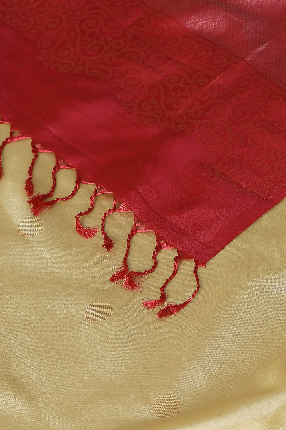 Beige Pure Silk South Saree image number null