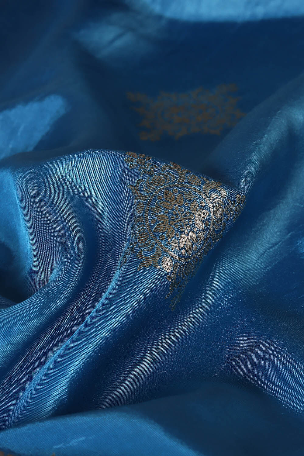 Dark Blue Luxe Woven Saree image number null