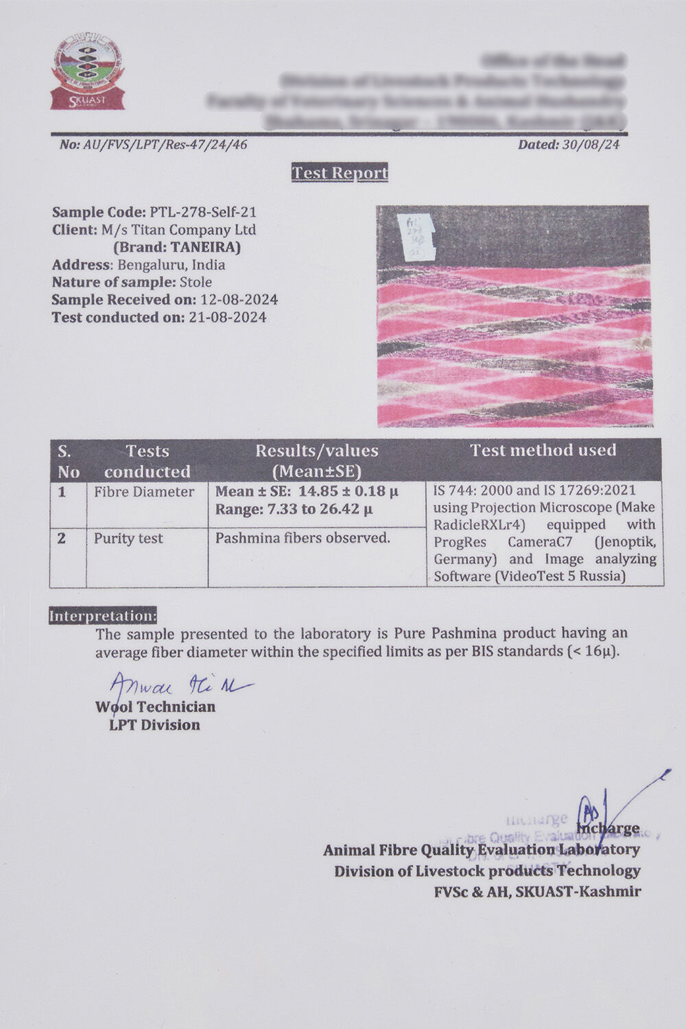 Dark Pink Kashmiri Ikat Pashmina Stole image number null