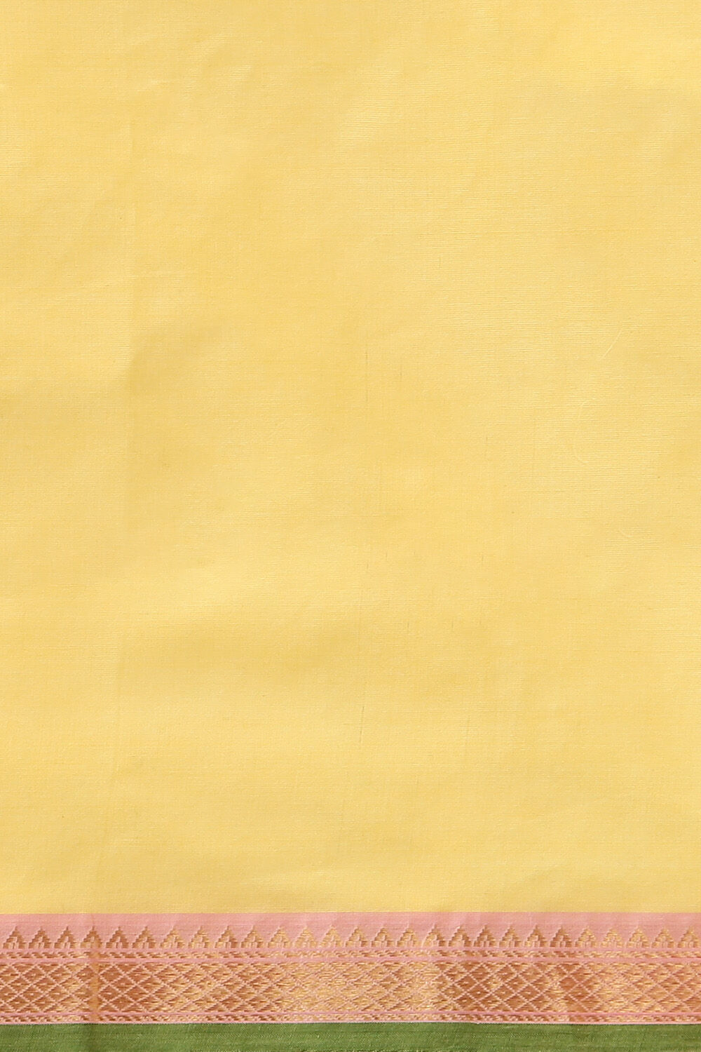 Yellow Pure Cotton South Saree image number null
