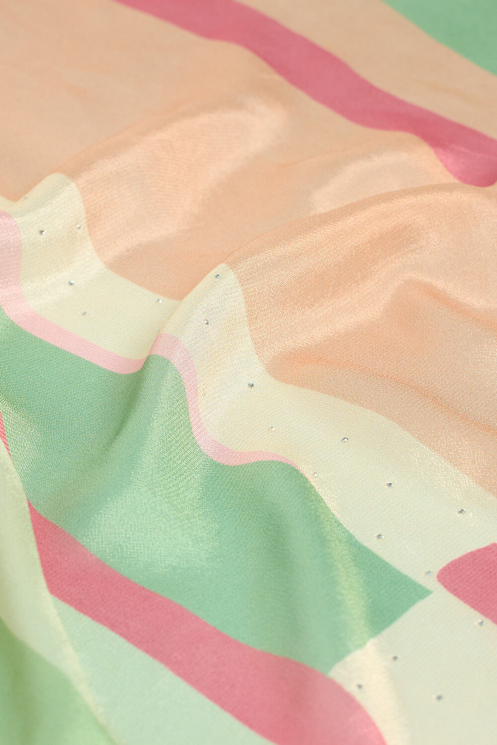 Multicoloured Printed Viscose Crepe Saree image number null