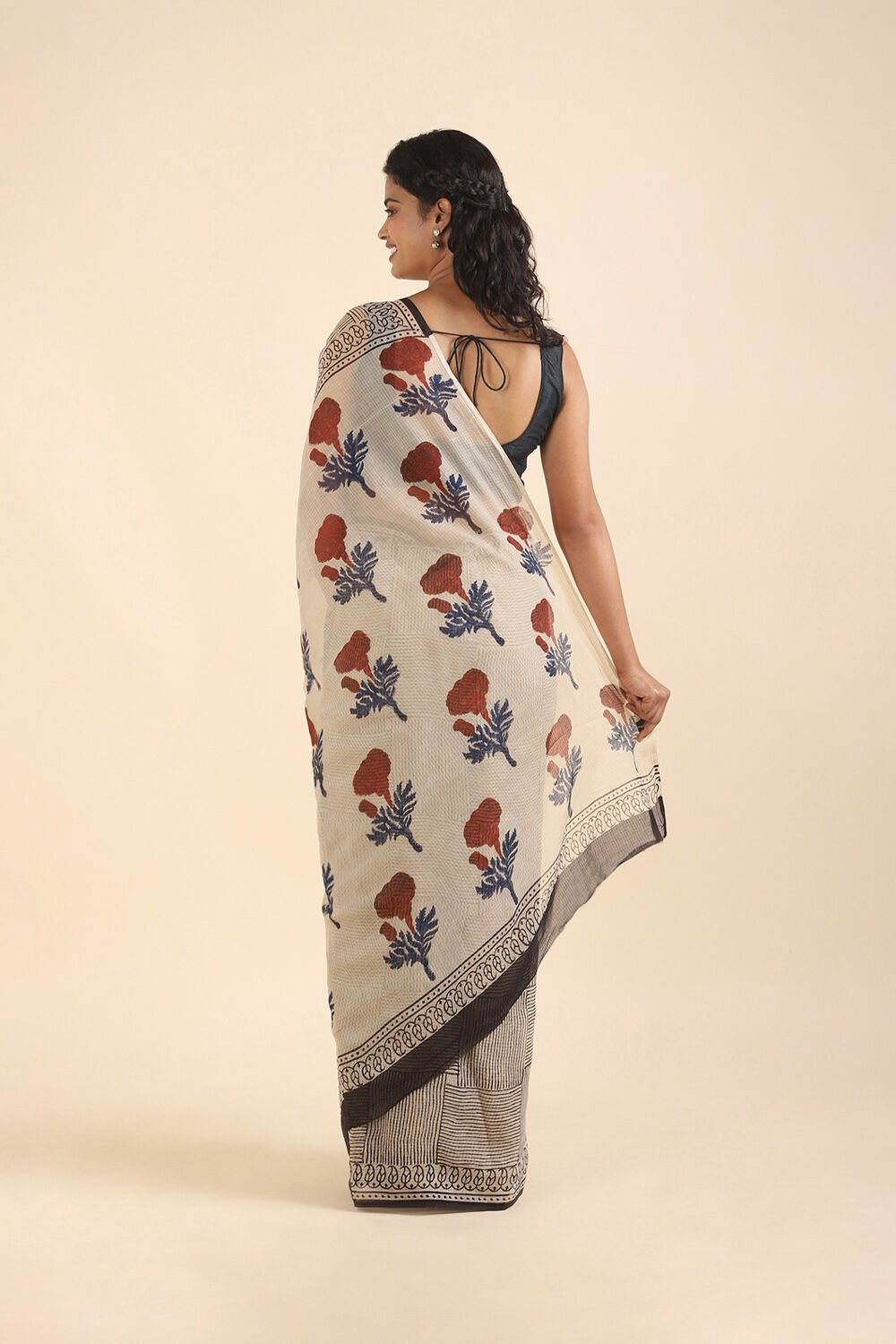 Off Pure White Kota Bagru Printed image number null