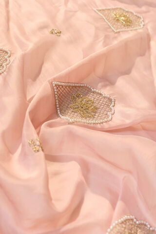 Light Pink Pure Viscose Embroidered Saree thumbnail image number null