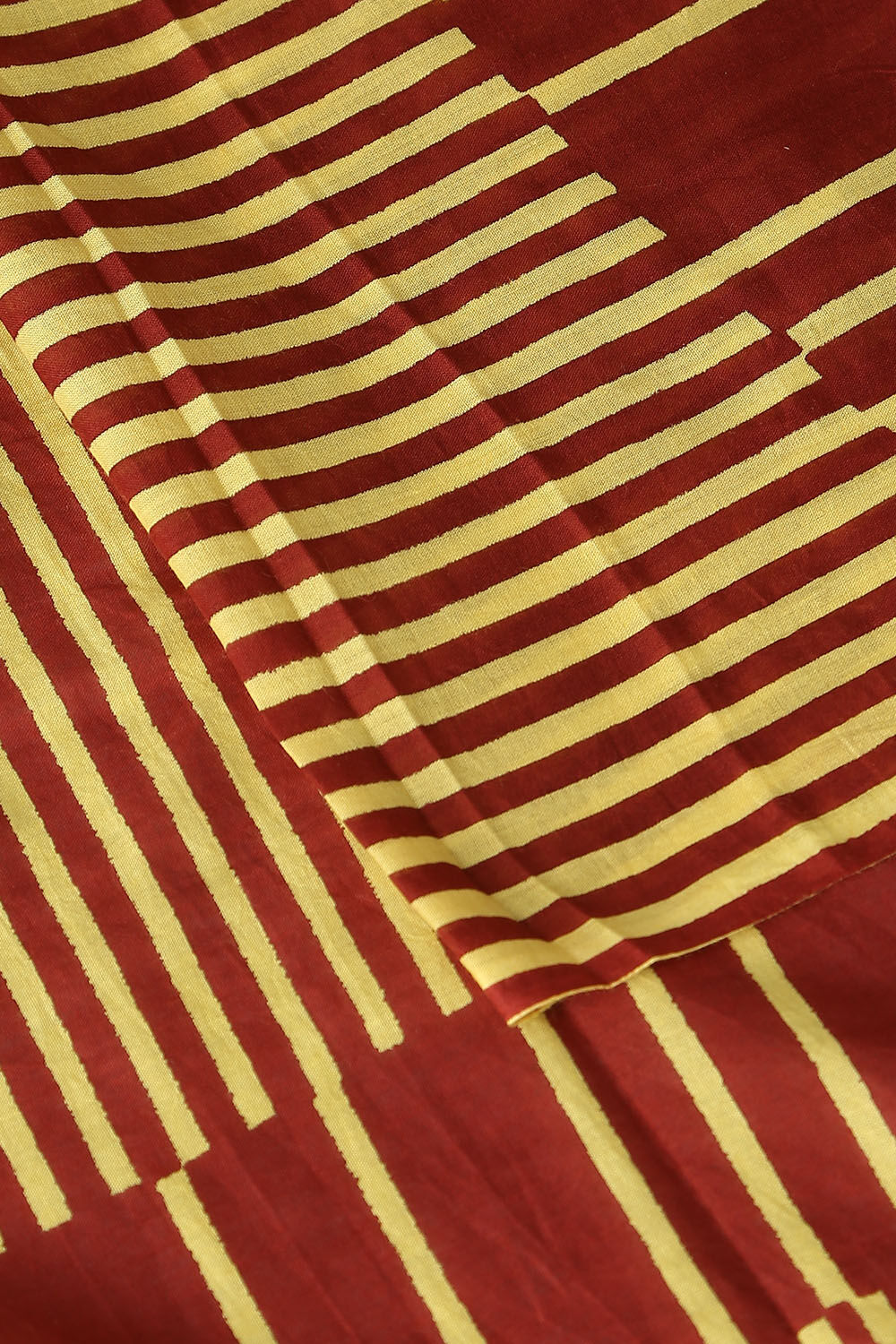Yellow Pure Cotton Printed Saree image number null