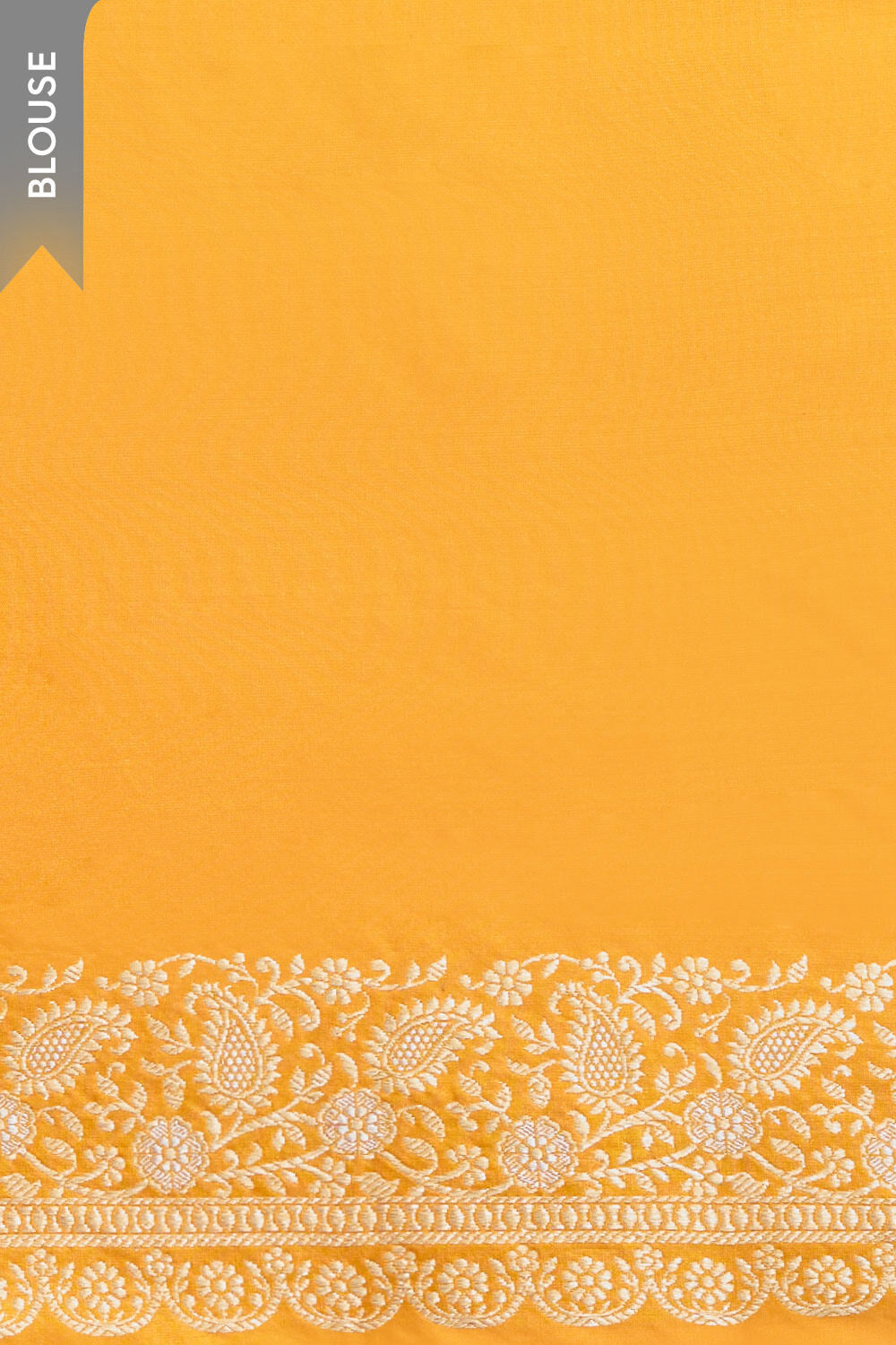 Orange Pure Silk Kadwa Banarasi Saree image number null