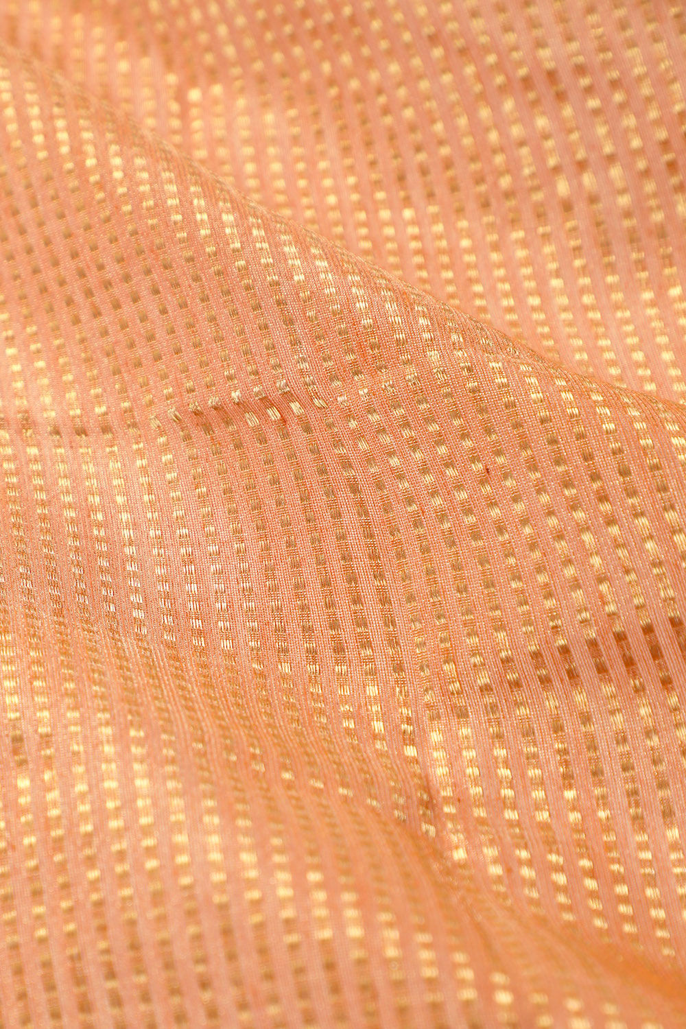 Dark Orange Chanderi Pure Silk Cotton Woven Saree image number null