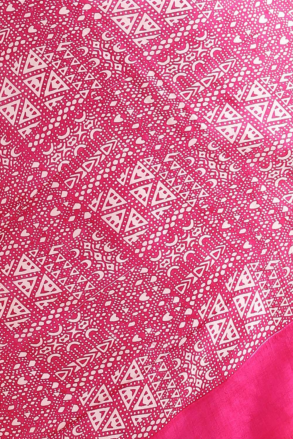 Pink Pure Silk Printed Saree image number null