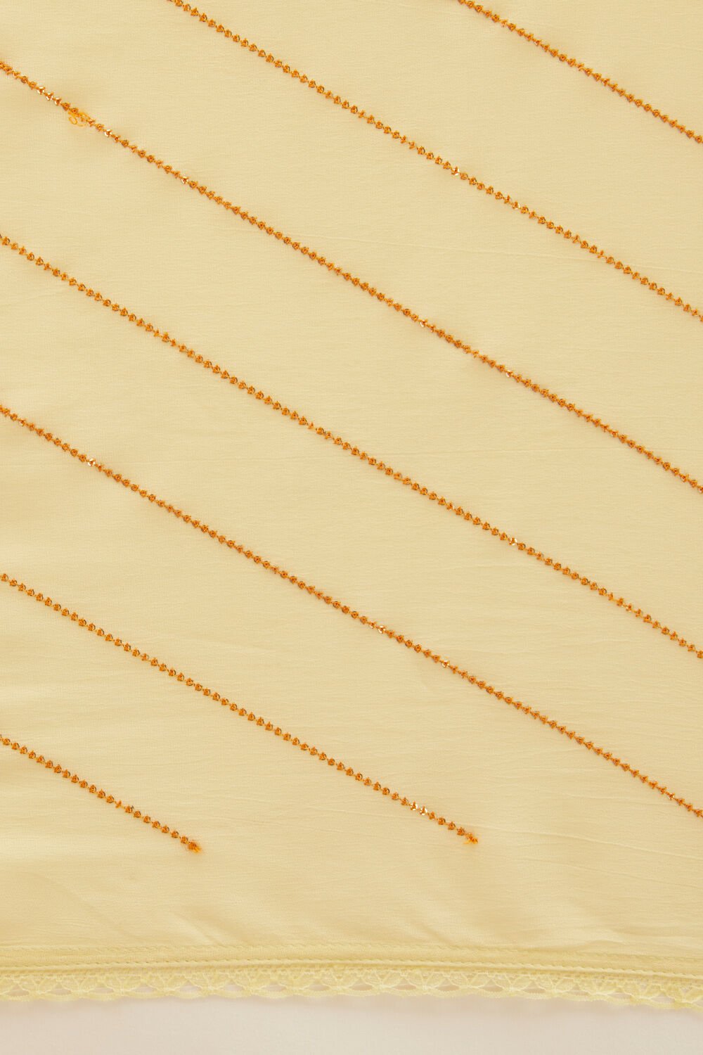 Light Yellow Pure Organza Painted Saree image number null