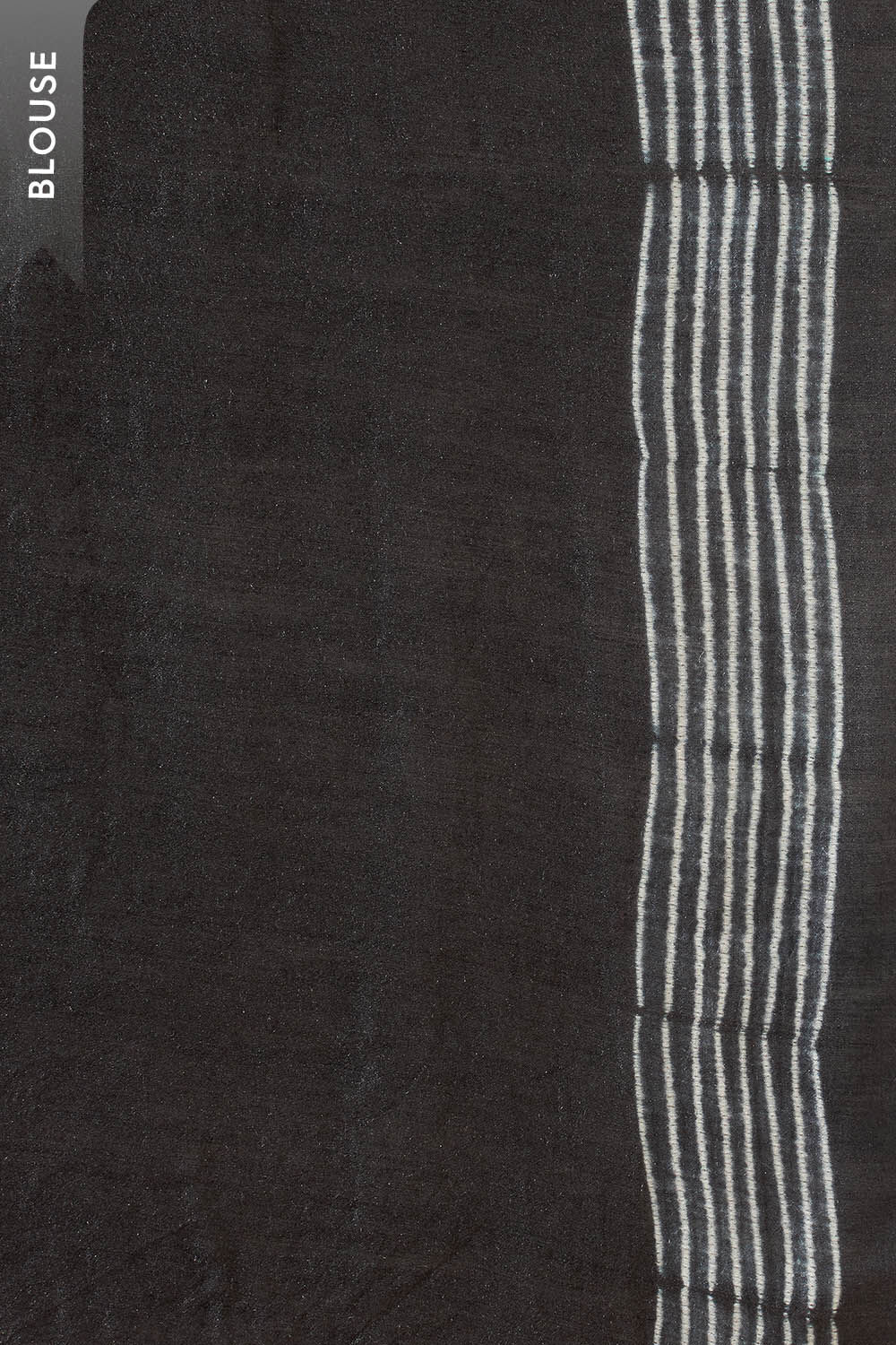 Black Rajasthan Muga Tie & Dye Shibori Saree image number null